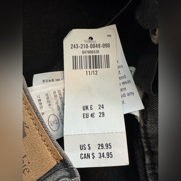 Abercrombie & Fitch kids Charcoal Button-Down Mini Skirt NWT 11/12 - Picture 3 of 5